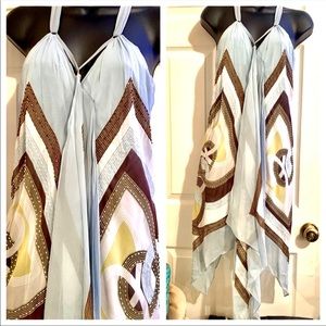 BCBGMAXAZRIA Handkerchief Beaded Dress NWT